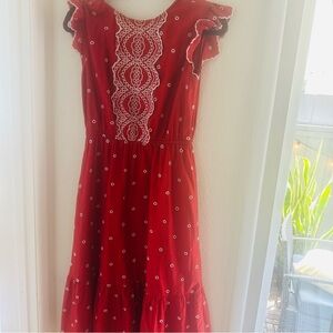 Perfect red summer dress.